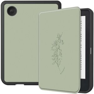 Imoshion - Design Slim Soft Case Sleepcover - Floral Green - Kunstleer
