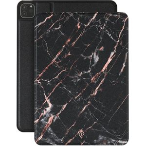 Burga Tablet Case voor de iPad Pro 12.9 (2022) / Pro 12.9 (2021) - Rosé Gold Marble