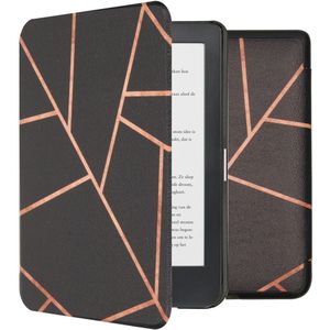iMoshion Design Slim Hard Case Sleepcover voor de Kobo Clara HD - Black Graphic