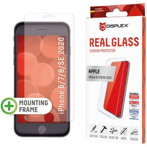 Displex Screenprotector Real Glass voor de iPhone SE (2022 / 2020) / 8 / 7 / 6(s)