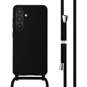 iMoshion Siliconen hoesje met koord voor de Samsung Galaxy S24 - Zwart