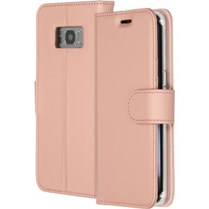 Accezz Wallet Softcase Bookcase voor Samsung Galaxy S8 - Rosé goud