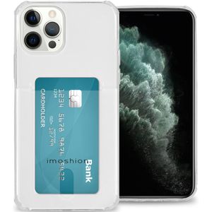 iMoshion Softcase Backcover met pashouder voor de iPhone 12 Pro Max - Transparant