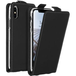 Accezz Flipcase voor Apple iPhone X / Xs - Zwart