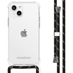 iMoshion Backcover met koord voor de iPhone 13 Mini - Zwart / Goud