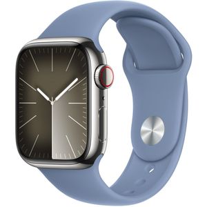 Sport Band voor de Apple Watch Series 1-9 / SE - 38/40/41 mm - Maat M/L - Winter Blue