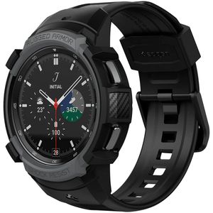 Spigen Rugged Armor™ Pro Case voor de Samsung Galaxy Watch 4 - 46 mm - Charcoal Gray