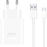 Huawei Originele power adapter - Oplader met USB-C kabel - USB aansluiting - 22,5 W - Wit