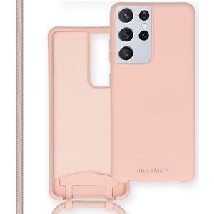 iMoshion Color Backcover met afneembaar koord voor de Samsung Galaxy S21 Ultra - Roze