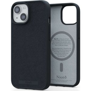 Njorð Collections Suède Comfort+ Case MagSafe voor de iPhone 15 - Black