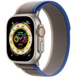 Trail Loop Band voor de Apple Watch Series 1-9 / SE / Ultra (2) - 44/45/49 mm - Maat S/M - Blauw / Grijs