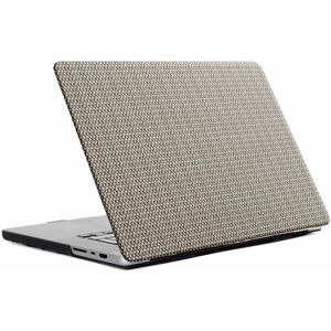 Selencia Geweven Cover voor de MacBook Air 15 inch (2023) / Air 15 inch (2024) M3 chip - A2941 / A3114 - Taupe