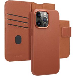 Accezz Leather Bookcase 2-in-1 met MagSafe voor de Apple iPhone 15 Pro Max - Sienna Brown
