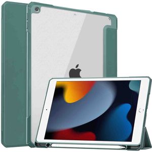 iMoshion Trifold Hardcase Bookcase voor de iPad 7 (2019) / iPad 8 (2020) / iPad 9 (2021) 10.2 inch - Groen