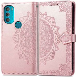 iMoshion Mandala Bookcase voor de Motorola Moto G71 - Rosé Goud