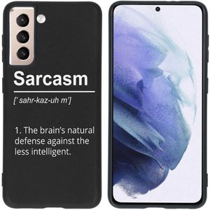 iMoshion Design hoesje voor de Samsung Galaxy S21 - Quotes - Zwart