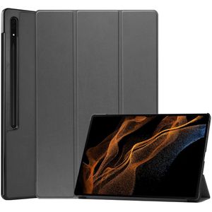 iMoshion Trifold Bookcase voor de Samsung Galaxy Tab S8 Ultra - Grijs
