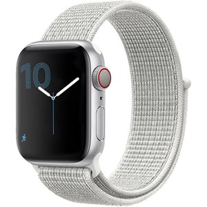 iMoshion Nylon bandje voor de Apple Watch Series 1-9 / SE / Ultra (2) - 42/44/45/49 mm  - Wit