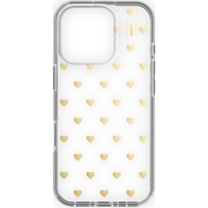 iDeal of Sweden Mirror Case voor de Apple iPhone 16 Pro - Golden Hearts