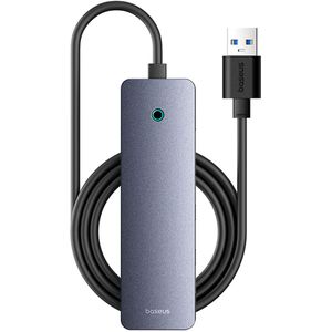Baseus UltraJoy Lite 5-in-1 USB-A Hub - 150 cm - Docking station - Space Grey