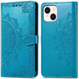 iMoshion Mandala Bookcase voor de iPhone 15 - Turquoise
