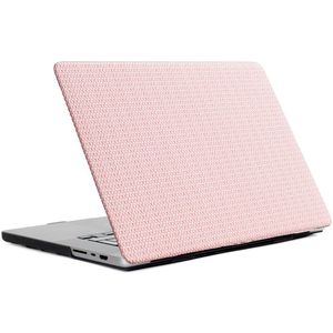 Selencia Geweven Cover voor de MacBook Air 15 inch (2023) / Air 15 inch (2024) M3 chip - A2941 / A3114 - Roze