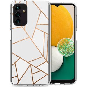 iMoshion Design hoesje voor de Samsung Galaxy A13 (5G) / A04s - Grafisch Koper / Wit