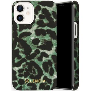 Selencia Maya Fashion Backcover voor de iPhone 12 Mini - Green Panther