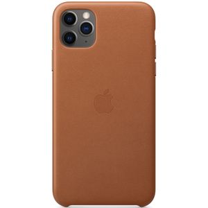 Apple - Leather Backcover - Case - Zwart - Leer