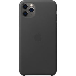 Apple Leather Backcover voor de iPhone 11 Pro Max - Black