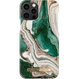 iDeal of Sweden Fashion Backcover voor iPhone 12 (Pro) - Golden Jade Marble