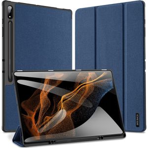 Dux Ducis Domo Bookcase voor de Samsung Galaxy Tab S9 Ultra / S8 Ultra - Donkerblauw