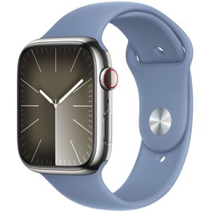 Sport Band voor de Apple Watch Series 1-9 / SE / Ultra (2) - 42/44/45/49 mm - Maat M/L - Winter Blue