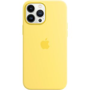 Apple Silicone Backcover MagSafe voor de iPhone 13 Pro Max - Lemon Zest