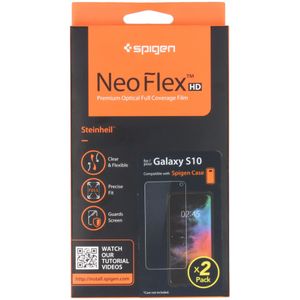 Spigen Neo Flex Screenprotector Duo Pack voor de Samsung Galaxy S10