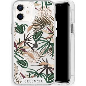 Selencia Zarya Fashion Extra Beschermende Backcover voor de iPhone 12 Mini - Jungle Leaves