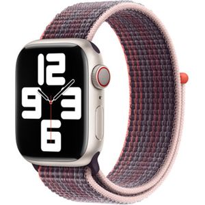 Sport Loop Band voor de Apple Watch Series 1-9 / SE / Ultra (2) - 42/44/45/49 mm - Elderberry
