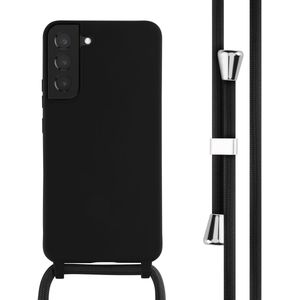 iMoshion Siliconen hoesje met koord voor de Samsung Galaxy S22 Plus - Zwart