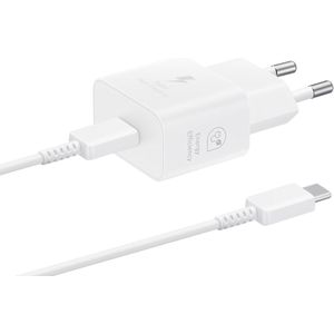 Samsung Originele 25W Efficiency Adapter met USB-C naar USB-C kabel - 1 meter - Wit