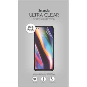 Selencia Duo Pack Ultra Clear Screenprotector voor de Motorola Moto G 5G Plus