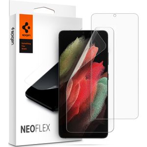 Spigen Neo Flex Solid HD Screenprotector Duo Pack voor de Samsung Galaxy S21 Ultra