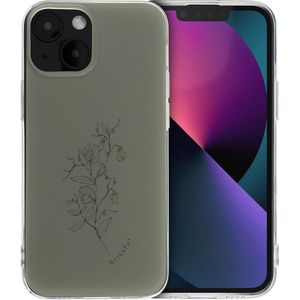 iMoshion Design hoesje voor de iPhone 13 Mini - Floral Green