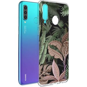 iMoshion Design hoesje voor de Huawei P30 Lite - Jungle - Groen / Roze