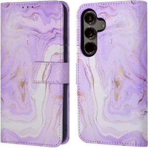 iMoshion Design Bookcase voor de Samsung Galaxy S24 Plus - Purple Marble