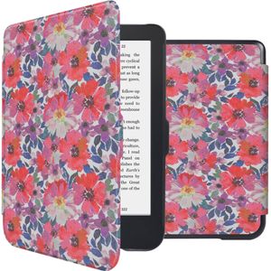 iMoshion Design Slim Hard Case Sleepcover voor de Kobo Clara 2E / Tolino Shine 4 - Flower Watercolor