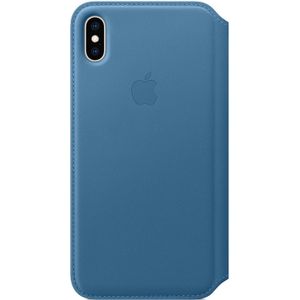 Apple Leather Folio Bookcase voor de iPhone Xs Max - Cod Blue