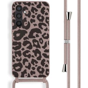 iMoshion Siliconen design hoesje met koord voor de Samsung Galaxy S23 FE - Animal Pink