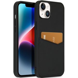 Accezz Premium Leather Card Slot Backcover voor de iPhone 14 Plus - Zwart