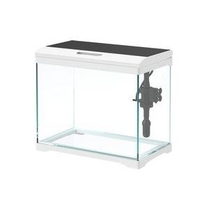 PawHut Aquarium mit LED-Beleuchtung, Filtersystem, 17L Fischtank, Tropenfischaquarium mit Wasserpumpe Weiß  Aosom