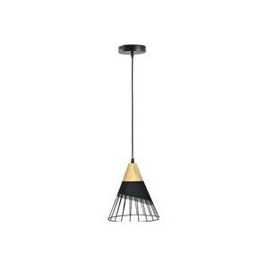 HOMCOM Hängelampe Deckenlampe E27 40W verstellbare Wohnzimmerleuchte im Industrie Design Schwarz für moderne Innenräume  Aosom.de